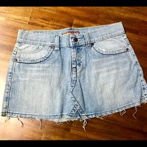 New Machine denim mini skirt